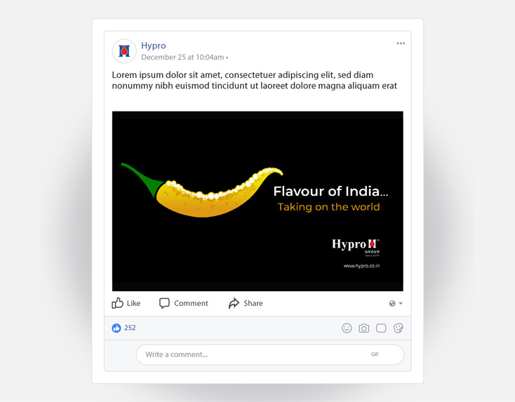 flavour of india facebook post hypro
